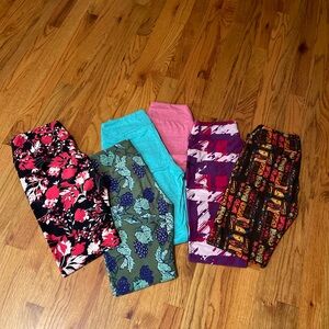 LuLaRoe Leggings Set 6pr, OS
